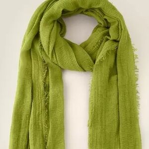 Green Textured Women's Scarf